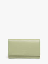 Portefeuille Caviar Leder Crinkles Groen caviar 14001