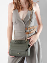 Handtas M Ninon Leder Lancel Groen ninon A09222-vue-porte