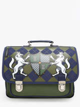 Boekentas 2 Compartimenten Caramel et cie Groen fier GA