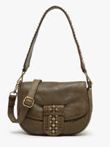 Cross Body Tas Heritage Leder Biba Groen heritage COD1L