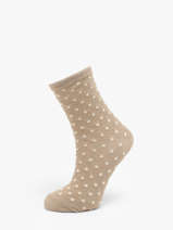 Sokken Pieces Beige socks women 17094859