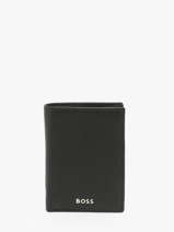Portefeuille Met Portemonnee Grained Leder Hugo boss Zwart grained HLG416A