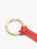 Longchamp Porte-cls grigri fleurs Sleutelhanger Rood-vue-porte