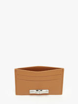 Longchamp Le roseau Kredietkaarthouder Bruin-vue-porte