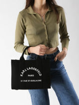 Handtas Rsg Katoen Karl lagerfeld Zwart rsg A1W50010-vue-porte