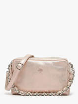 Cross Body Tas Vintage Leder Mila louise Roze vintage 23673X