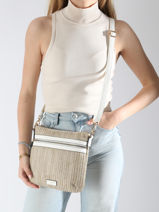 Cross Body Tas St Tropez David jones Wit st tropez CM7537-vue-porte