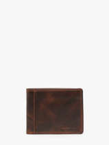 Portefeuille Met Portemonnee Leder Maverick Bruin the original MAVTO002
