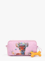 Pennenzak 3 Compartimenten Stones and bones Roze girls G