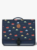 Boekentas 2 Compartimenten Cabaia Blauw school M