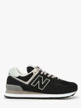 Sneakers 574 Uit Leder New balance Zwart boy ML574EVB