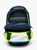 Rugzak 2 Compartimenten Satch Blauw pack SIN1-vue-porte