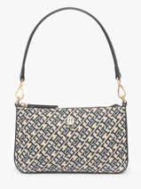 Schoudertas Th Jacquard Tommy hilfiger Blauw th jacquard AW17828