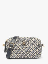 Cross Body Tas Th Jacquard Polyurethaan Tommy hilfiger Blauw th jacquard AW17443