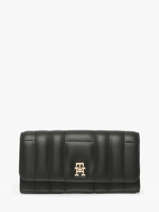 Portefeuille Tommy hilfiger Zwart th feminine  AW17475