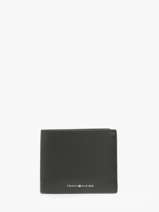 Portefeuille Leder Tommy hilfiger Zwart th foundation AM13508