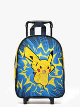 Rugzak Op Wieltjes 1 Compartiment Pokemon Blauw pikachu eclair 25IK204F