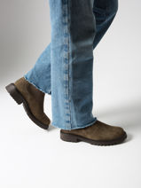 Chelsea Boots Uit Leder Tamaris Groen women 41-vue-porte