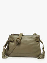 Cross Body Tas Cow Leder Basilic pepper Groen cow BCOW82