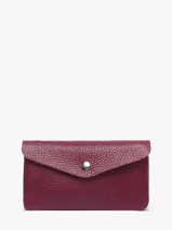 Portemonnee Leder Milano Violet caviar CA23113