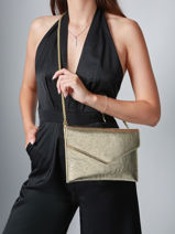 Clutch Paddock L Leder Etrier Goud paddock EPAD075L-vue-porte