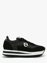 Sneakers Met Platformzool Flex M Jogger Uit Leder No name Zwart women IMN60415