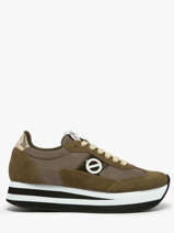 Sneakers Met Platformzool Flex M Jogger Uit Leder No name Groen women IMKNITAY