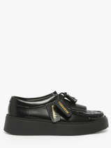 Derby Veterschoenen Torview Uit Leder Clarks Zwart women 26184943
