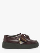 Derby Veterschoenen Torview Uit Leder Clarks Bruin women 26184948