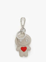 Sleutelhanger Love Manga Leder Nathan baume Beige original n 718N