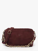 Cross Body Tas Vintage Leder Mila louise Beige vintage 23673V