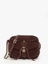 Cross Body Tas Vintage Leder Mila louise Beige vintage 3327VC