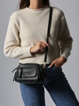 Cross Body Tas Zip Lulu castagnette Blauw zip ZAER-vue-porte