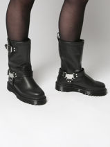 Laarzen Anistone Uit Leder Dr martens Zwart women 32199001-vue-porte