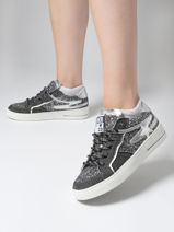 Sneakers Vana Uit Leder Semerdjian Zwart women VANA-vue-porte