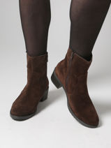 Enkellaarsjes Met Hak Uit Leder Tt. bagatt Bruin women 14006100-vue-porte