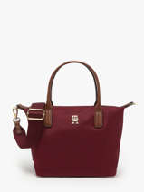 Cross Body Tas Popette Nylon Tommy hilfiger Rood popette AW17709