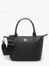 Handtassen Popette Gerecycleerd Polyester Tommy hilfiger Zwart popette AW17708