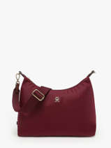 Cross Body Tas Popette Nylon Tommy hilfiger Rood popette AW17937