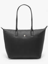 Schoudertas Popette Nylon Tommy hilfiger Zwart popette AW17705