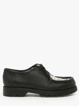 Derby Veterschoenen Uit Leder Kleman Zwart women PADRINIB