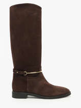 Laarzen Uit Leder The icona Bruin women EMMA65