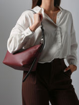 Longchamp Besace longchamp cuir Schoudertas Violet-vue-porte