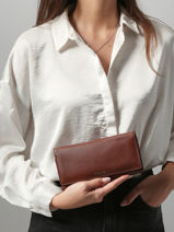 Portefeuille L Tradition Leder Etrier Bruin tradition ETRA095L-vue-porte