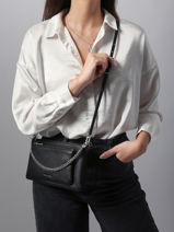 Cross Body Tas Jet Set Leder Michael kors Zwart jet set F5SJ6C8L-vue-porte