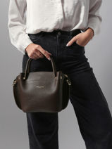 Handtas Foulonn Double Leder Lancaster Bruin foulonne double louisa 18-vue-porte