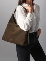 Schoudertas L Jess In Su�de Leder Vanessa bruno Groen jess 29V40917-vue-porte