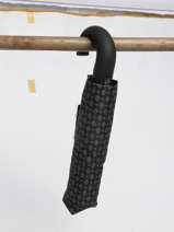 Opvouwbare Paraplu Happy rain Zwart gents print 43668