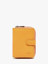 Portefeuille Leder Katana Geel marina 753052