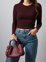 Cross Body Tas Gretel Ted lapidus Violet gretel TLAU8923-vue-porte